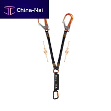 Webbing fall arrest lanyard ABSO® EDGE ELAS Ydoubleshock absorbing
