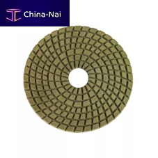 Natural material polishing pad for ceramics
