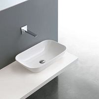 Countertop washbasin COVER 58ceramichigh-glosswithout hole
