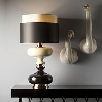 Table lamp CL2111nickel-plated brassglazed ceramiccontemporary
