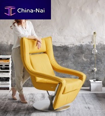 Contemporary relaxing armchair SUPERNOVAleatherfabricsteel