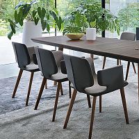 Contemporary chair AYEindoorfabricleather
