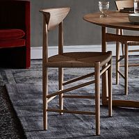 Contemporary chair DRAWNindoorsolid woodrope