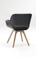 Contemporary chair MAYA indooroakleather