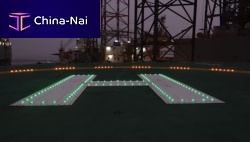 Ship signalling light Pharodeck��for helideckspre-assembled