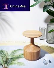 Contemporary stool Pezzo oakwalnutsolid wood base