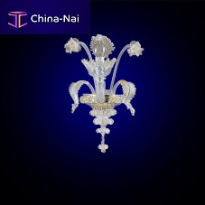 Traditional wall light CLEOPATRA APPLIQUEindoorblown glassMurano glass