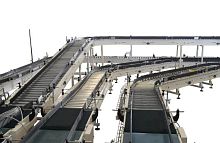 Transport conveyor system industrialpalletfor cartons