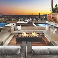 Gas fire pit metal