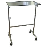 Trolley-mounted instrument tray A18/Pstainless steel