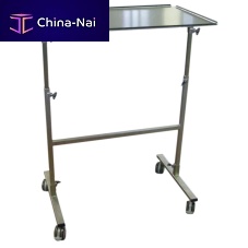 Trolley-mounted instrument tray A18/Pstainless steel