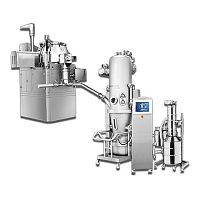 Granulator for the pharmaceutical industry fluidized beddryer