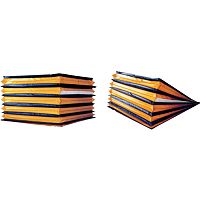 Rectangular protective bellows coated fabricfor lift tables