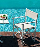 Contemporary chair DIRECTOR'Soutdoorindoorfabric