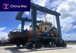 Mobile gantry crane MBH 440for ship loading