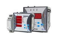 Panel-mount electric energy meter with LCD display