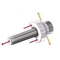 Socket head screw threaded