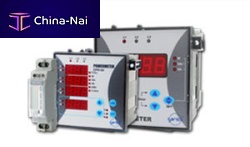 Panel-mount electric energy meter with LCD display