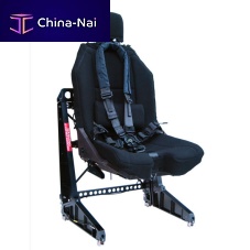 Aircraft cabin seat for helicoptercrewwith armrests