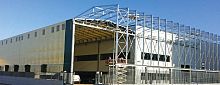 Precast warehouse RETRACTABLE galvanised steelindustrial