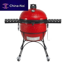 Charcoal barbecue BIG JOE - SERIES IIfloor-standingon casterspowder-coated steel