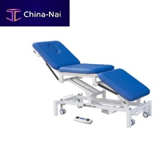 Manual examination table Lattipheight-adjustableon casters3-section