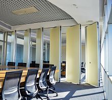 Sliding and stacking partition ALNOWALLpivoting/slidingfoldingwall-hung