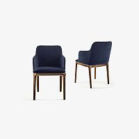 Contemporary chair CLOE ARMindoorfabricleather