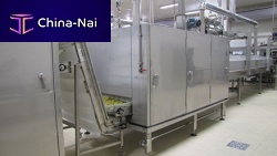 Tunnel type pasta pre-dryer continuous
