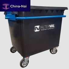 Urban waste container industrial wastewith handle4-wheel