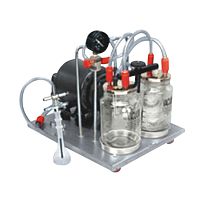 Electric surgical suction pump vacuum-powered