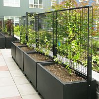 Fiberglass planter rectangularsquareround