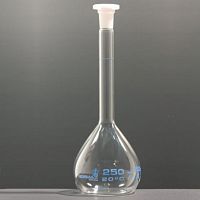 Volumetric flask flat-bottomborosilicate glassfor laboratory