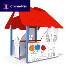 Outdoor playhouse 4058floor-mounted