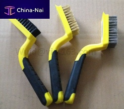 Weld cleaning brush copperhandheld