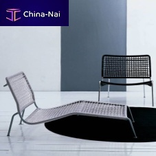 Contemporary chaise longue FROGfabricleatherPVC