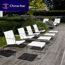 Contemporary footrest ESCABELBatyline®in polyester meshstainless steel