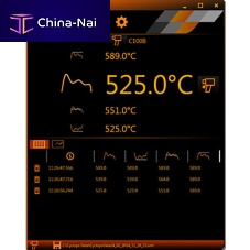 Pyrometer software Cyclops Logger seriesdata analysismeasurementviewer
