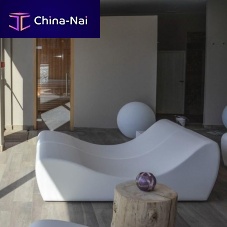 Contemporary sun lounger ONDAfabricleathersynthetic leather