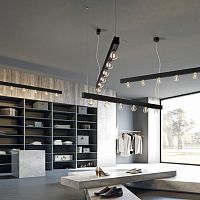 Pendant lamp EDY Lmetalglasscontemporary