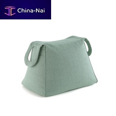 Contemporary pouf SHOPPERfabricother shapeswith removable cover