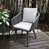 Contemporary garden chair SOFT outdoorfabricrope