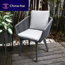Contemporary garden chair SOFT outdoorfabricrope