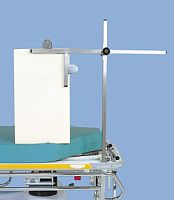 Operating table-mounted radiography cassette holder N713