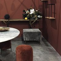 Contemporary ottoman SQUARE LEGS 11fabricindoor