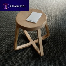 Contemporary stool MONARCHYoakbeechoak base