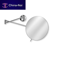 Wall-mounted bathroom mirror MEVEDOcontemporaryroundmetal