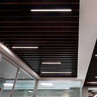Hanging light fixture BAFFLE LEDlinearcommercial