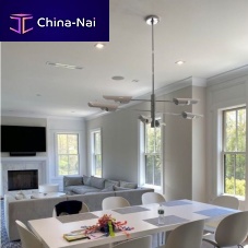 Modern chandelier AM1068 TORROJA CROSSsteelaluminum6 light