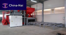 Manual shot blasting machine Proller conveyorfor profilesautomatic